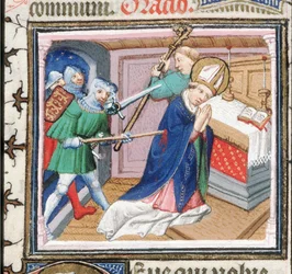 O martírio de São Tomás Becket, 1460s.
