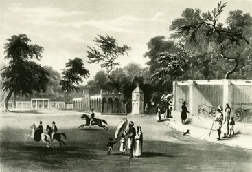 O zoológico no parque Barrackpore, 1820, 1925.
