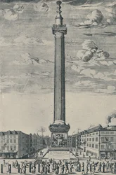 O monumento de Londres, c1685, 1920