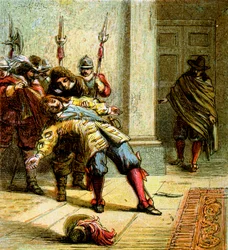 O assassinato de Buckingham, 1628, c. 1850