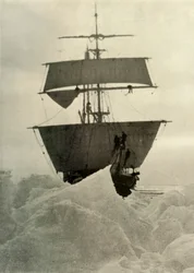 O Nimrod preso no gelo, 1908, 1909