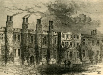 A antiga casa senhorial de Chelsea, c1876.