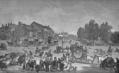 O velho elefante e Castle Inn, c1785, 1912