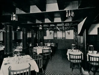 A velha cozinha na Casa de Chá Miss Cranstons, Argyle Street, Glasgow, c1906