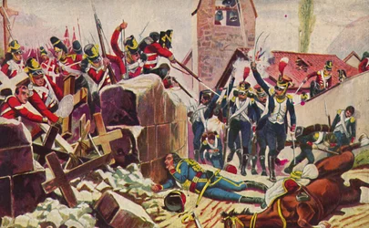 O boi. E dólares. Infantaria leve. A Batalha no Cemitério de Vimiero, 1808, 1939