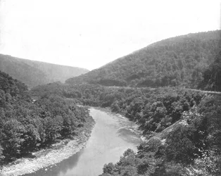 The Packsaddle, Allegheny Mountains, Pensilvânia, EUA, c1900.