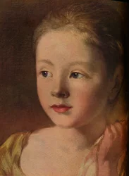 As filhas dos pintores perseguindo uma borboleta, detalhe, c1756, 1937