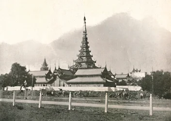 O Palácio, Mandalay, 1900.