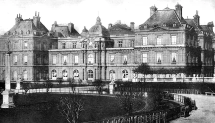 Palácio do Luxemburgo, sede do Senado francês, Paris, França, 1926