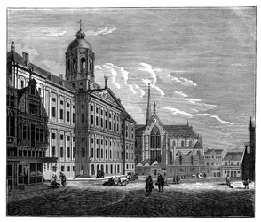 O Palais Royal, Amsterdã, c1890