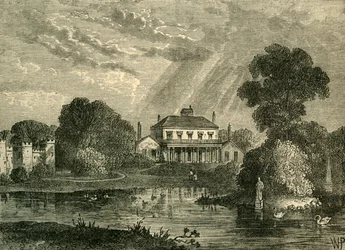 O Pavilhão, Hans Place, em 1800, c1876.