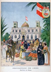 O pavilhão peruano na Exposição Universal de 1900, Paris, 1900