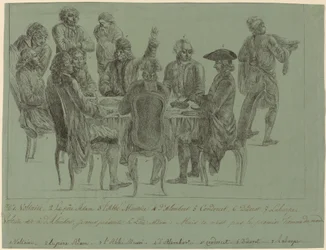 A Refeição dos Filósofos, depois de 1772.