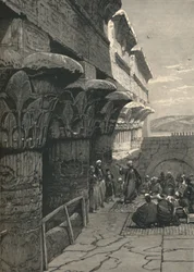 O salão com colunas de Ezneh, 1879, 1886