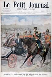 O Presidente da República da França revendo tropas, Krasnoye Selo, Rússia, 1902