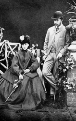O príncipe e a princesa de Gales, século 1910