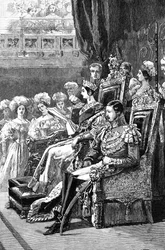 A rainha que abre o parlamento, 1846, 1900