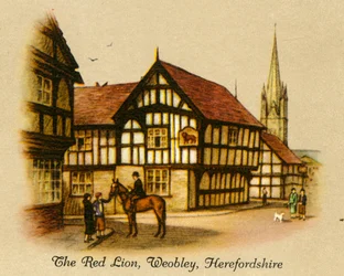 O leão vermelho, Weobley, Herefordshire, 1936.