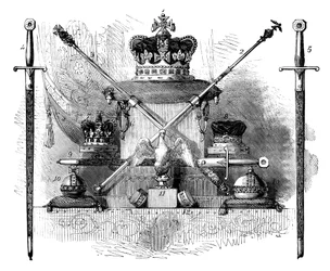 Regalia da Inglaterra, c1820 c1895
