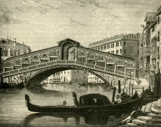 O Rialto, Veneza, 1890.