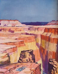 A rica cor do Canyon do Colorado, 1935