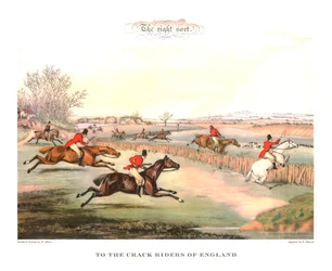 O tipo certo. Aos Crack Riders Of England, meados do século XIX, c1955.