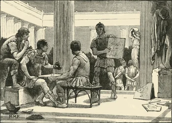 Os romanos em Corinto, 1890.