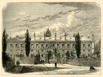 A Escola Naval Real, New Cross, c1878.