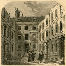 A Royal Societys House em Crane Court, 1897.