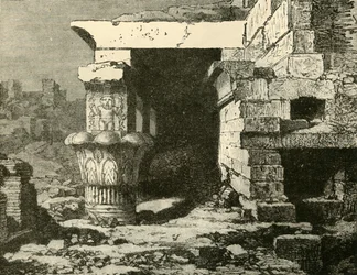 As ruínas de Denderah, 1890.