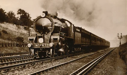 O SR Oeste da Inglaterra Express Passing Earlsfield, início do século XX.