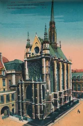 A Capela Santa de Sainte-Chapelle, Paris, c1920
