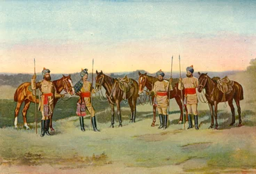 Os segundos lanceiros de Bengala, 1901.