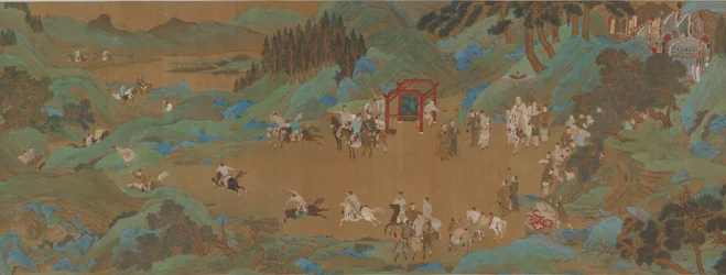 O Parque Shanglin: Caça Imperial, dinastia Ming ou Qing, século XVII.