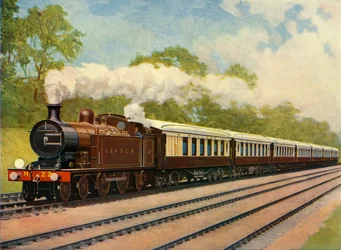A estrada de ferro do sul do Belle do sul, 1930.