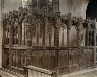 O Chantry da primavera na igreja de São Pedro e São Paulo, Lavenham, Suffolk.