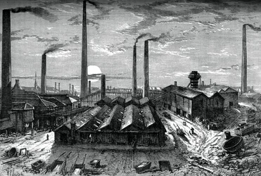 Os produtos químicos St Rollox, Glasgow, c1880
