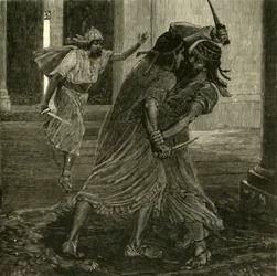 A luta entre Gomates e Gobryas, 1890.