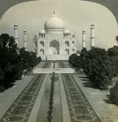 O Taj Mahal, Agra, Índia, 1902.