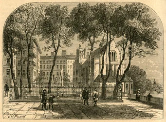 A fonte do templo, de uma gravura antiga, 1897.