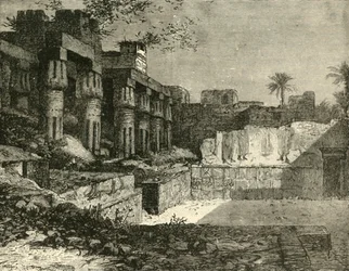 O templo de Luxor, 1890.
