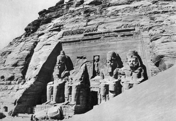 O Templo de Abu Simbel, Egito, 1936