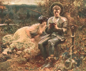 A Tentação de Sir Percival, c1894, c1902.
