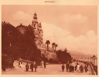 Os terraços e o cassino, Monte Carlo, 1930.