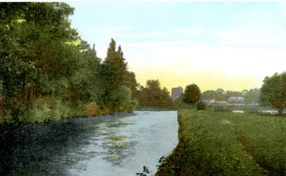 O Tamisa em Cookham, Berkshire, século 20