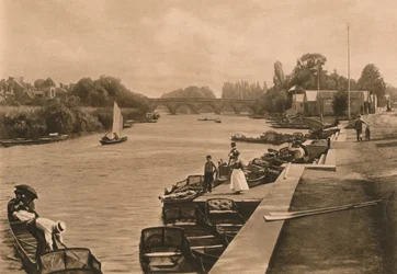 O Tamisa em Maidenhead, 1902