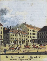 O teatro an der Wien, Viena, início do século XIX