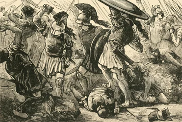 Thebans e macedônios em Chaeronea, 1890.