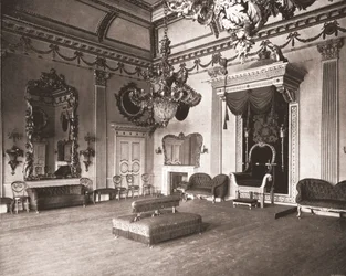A sala do trono, Dublin Castle, Dublin, Irlanda, 1894.