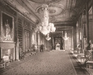 A sala do trono, Castelo de Windsor, Berkshire, 1894.